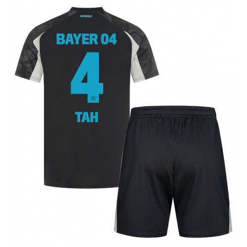 Bayer Leverkusen Jonathan Tah #4 Rezervni Dres za djecu 2024-25 Kratak Rukav (+ Kratke hlače)